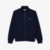 LACOSTE ZIP-UP FLEECE SWEATSHIRT - NAVY