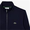 LACOSTE ZIP-UP FLEECE SWEATSHIRT - NAVY