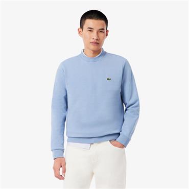 LACOSTE FLEECE CREW NECK SWEATSHIRT - BLUE