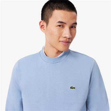 LACOSTE FLEECE CREW NECK SWEATSHIRT - BLUE