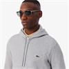 LACOSTE FLEECE HOODIE - GREY