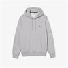 LACOSTE FLEECE HOODIE - GREY