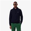 LACOSTE FLEECE HOODIE - NAVY