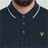 LYLE&SCOTT TIPPED POLO SHIRT - NAVY