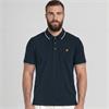 LYLE&SCOTT TIPPED POLO SHIRT - NAVY