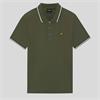 LYLE&SCOTT TIPPED POLO SHIRT - OLIVE