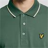 LYLE&SCOTT TIPPED POLO SHIRT - GREEN