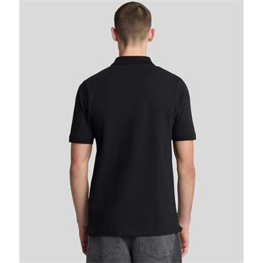 LYLE&SCOTT SUPERFINE POLO SHIRT - BLACK