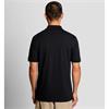 LYLE&SCOTT FINE SLUB POLO SHIRT - BLACK