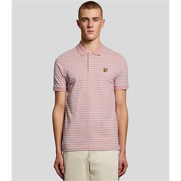 LYLE&SCOTT PIQUE BRETON POLO SHIRT - PINK