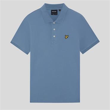 LYLE&SCOTT COTTON POLO SHIRT - BLUE