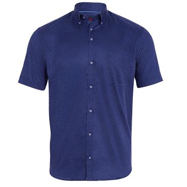 ANDRE DARGLE SHORT SLEEVE SHIRT - NAVY