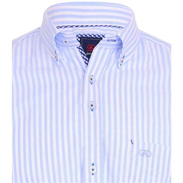 ANDRE FINN SHORT SLEEVE SHIRT - BLUE