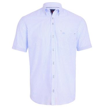ANDRE FINN SHORT SLEEVE SHIRT - BLUE