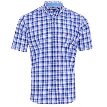 ANDRE LAGAN SHORT SLEEVE SHIRT - BLUE