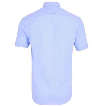 ANDRE STEIN SHORT SLEEVE SHIRT - BLUE