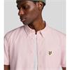 LYLE&SCOTT SHORT SLEEVE OXFORD SHIRT - PINK