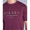 DIESEL DUNCAN T-SHIRT - BURGUNDY