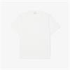 LACOSTE EMBOSSED BRANDING JERSEY T-SHIRT - WHITE