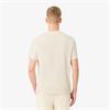 LACOSTE COLOUR-BLOCK COTTON T-SHIRT - BEIGE