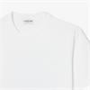 LACOSTE PRINTED JERSEY T-SHIRT - WHITE