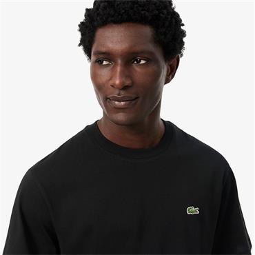 LACOSTE COTTON T-SHIRT - BLACK