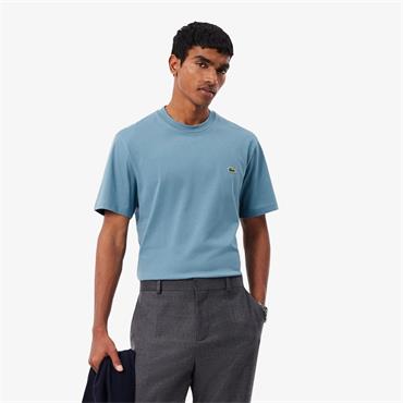 LACOSTE COTTON T-SHIRT - BLUE