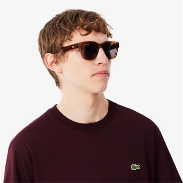 LACOSTE COTTON T-SHIRT - BURGUNDY