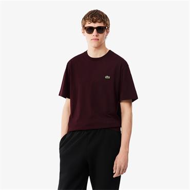LACOSTE COTTON T-SHIRT - BURGUNDY