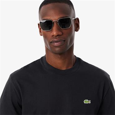 LACOSTE COTTON T-SHIRT - BLACK