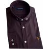TOM PENN OXFORD SHIRT - BURGUNDY