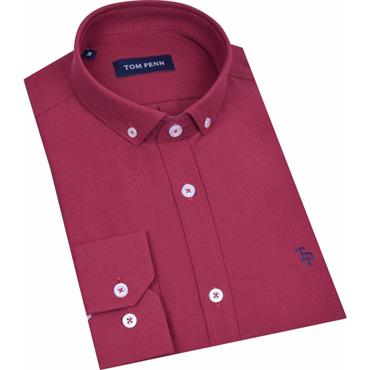 TOM PENN OXFORD SHIRT - RED