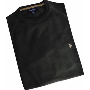 TOM PENN ROUND NECK JUMPER - KHAKI