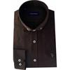TOM PENN OXFORD SHIRT - BROWN