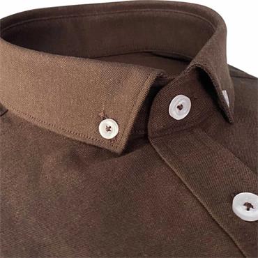 TOM PENN OXFORD SHIRT - BROWN