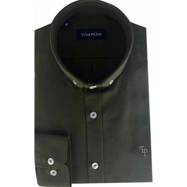 TOM PENN OXFORD SHIRT - GREEN