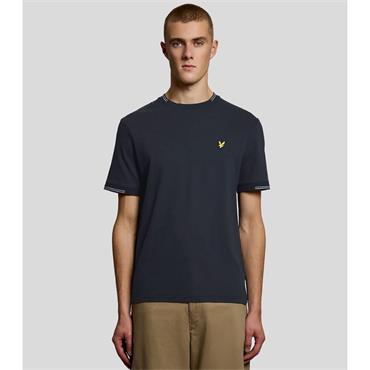 LYLE&SCOTT FINE TIPPED T-SHIRT - NAVY