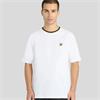 LYLE&SCOTT TIPPED TRACK T-SHIRT - WHITE