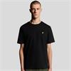 LYLE&SCOTT COTTON CREW NECK T-SHIRT - BLACK