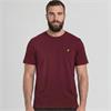 LYLE&SCOTT COTTON CREW NECK T-SHIRT - BURGUNDY