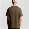 LYLE&SCOTT COTTON CREW NECK T-SHIRT - OLIVE