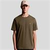 LYLE&SCOTT COTTON CREW NECK T-SHIRT - OLIVE