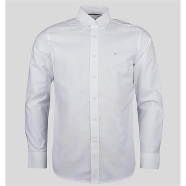 MAGEE TULLAGH CLASSIC BUTTON DOWN SHIRT - WHITE
