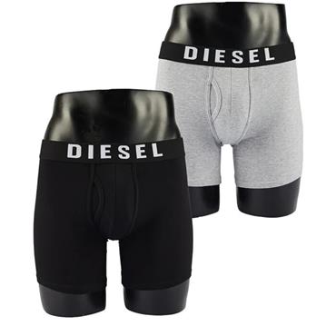 DIESEL QUINLIN 2 PACK BOXERS - BLACK