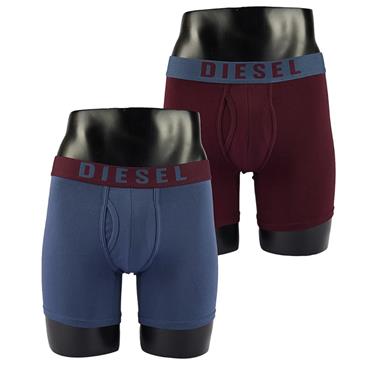 DIESEL QUINLIN 2 PACK BOXERS - BURGUNDY