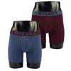 DIESEL QUINLIN 2 PACK BOXERS - BURGUNDY