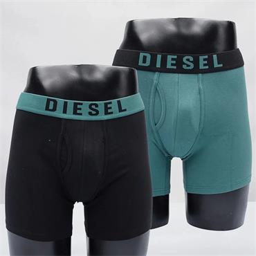 DIESEL QUINLIN 2 PACK BOXERS - GREEN