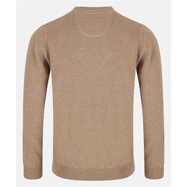 ANDRE VALENCIA V-NECK JUMPER - BEIGE