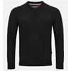 ANDRE VALENCIA V-NECK JUMPER - BLACK
