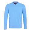 ANDRE VALENCIA V-NECK JUMPER - BLUE